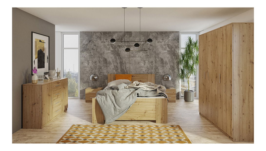 Šatní skříň Bonaparte SZ3D (dub artisan)