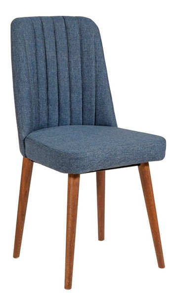 Jídelní set Vlasta 3 (ořech + námořnická modrá) (pro 2 osoby)