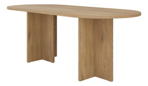 Rozkládací jídelní stůl Ovalina (béžová písková)