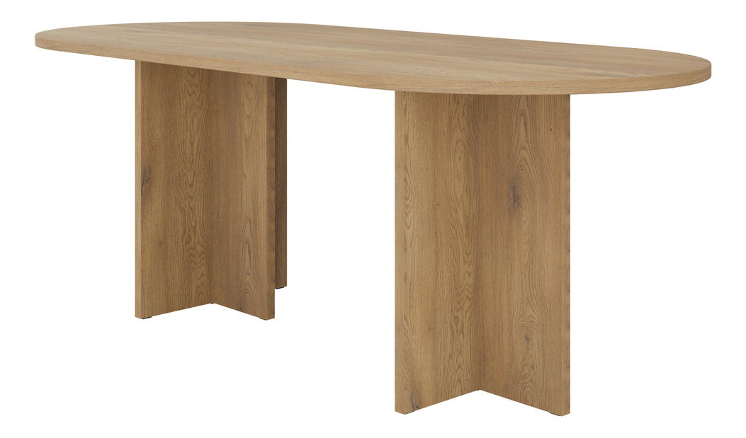 Rozkládací jídelní stůl Ovalina (béžová písková)