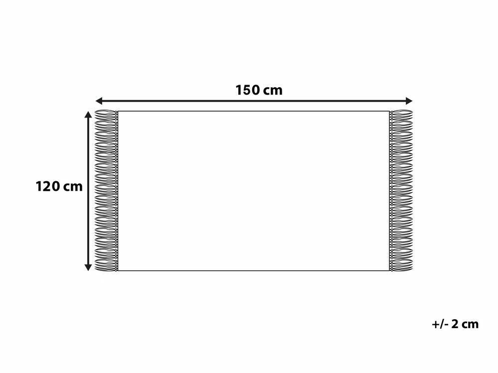 Deka 150x120 cm KALAMAN (textil) (růžová)