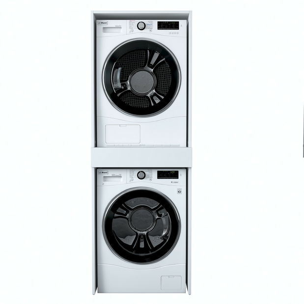 Skříňka na pračku Kentorio (bílá)