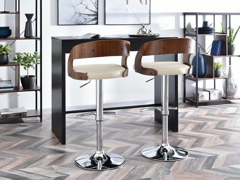 Židle Honolulu (oříšková + chromová)