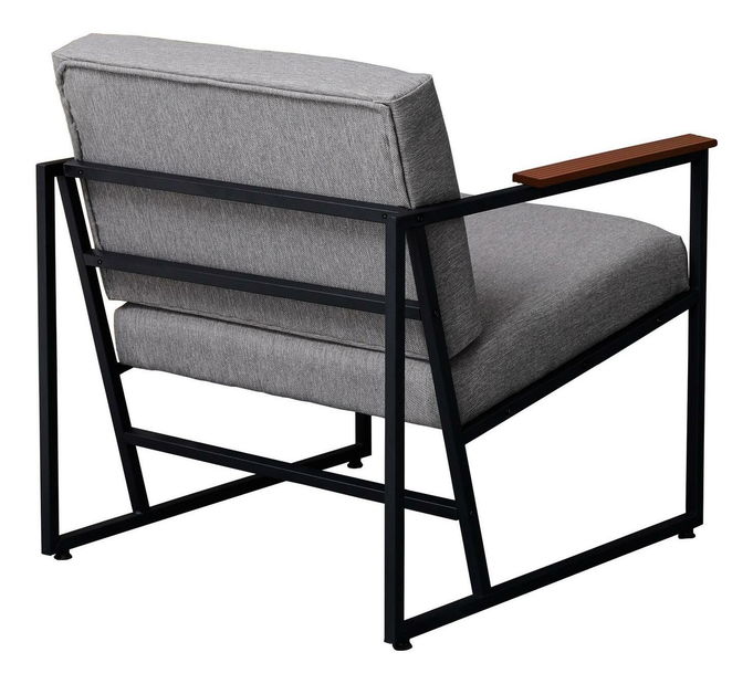 Křeslo Vantolazzo (šedá + černá)