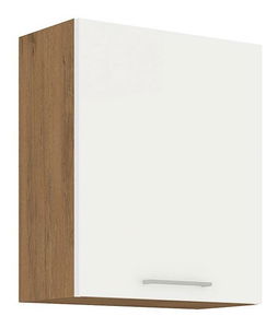 Horní kuchyňská skříňka 60 G-72 1F Woody (Dub lancelot + Bílý lesk)