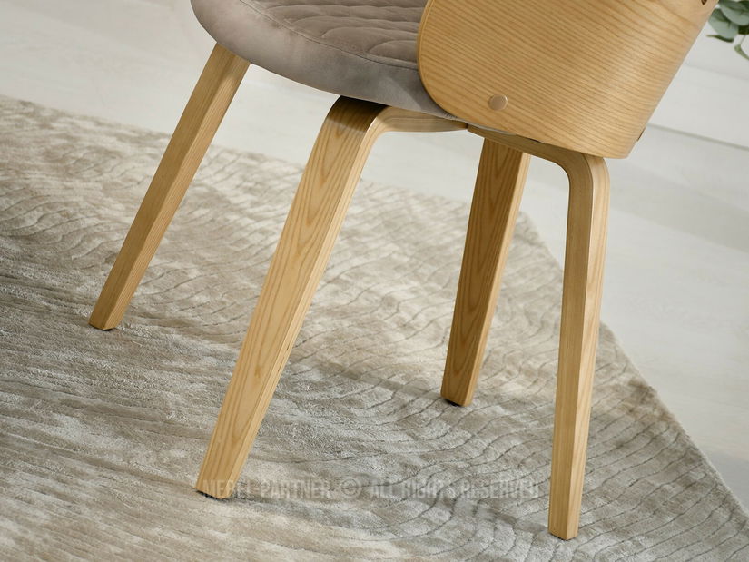 Jídelní židle Ahogar (béžová + dub)