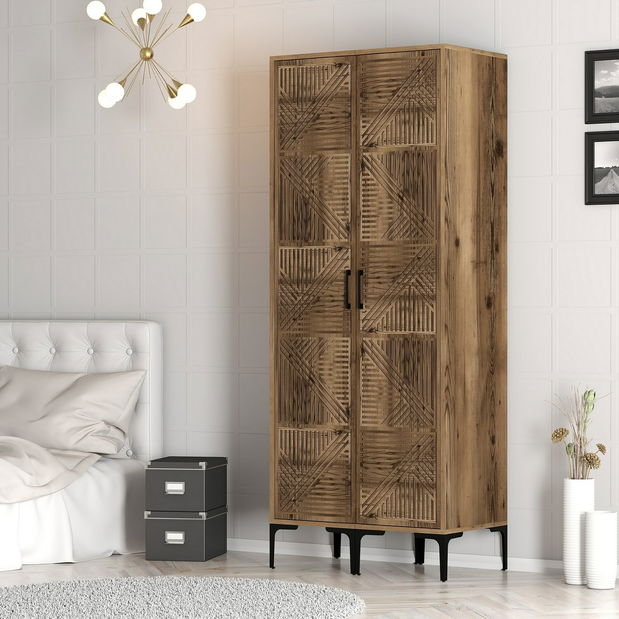 Šatní skříň Kiara PP (ořech)