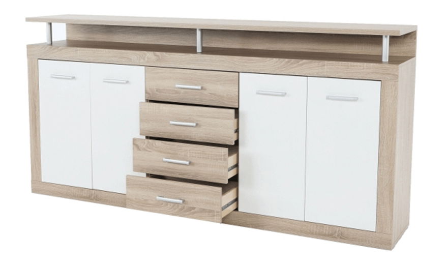 Komoda Jachim Juno New dub sonoma + bílá