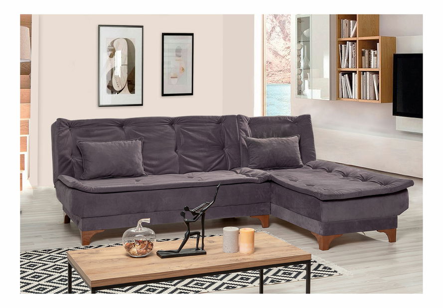 Rohová sedačka Klaudi C (P) (Antracit)