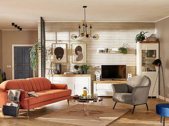 Obývací pokoj BRW Holten 2 (dub wotan + lesk bílý)