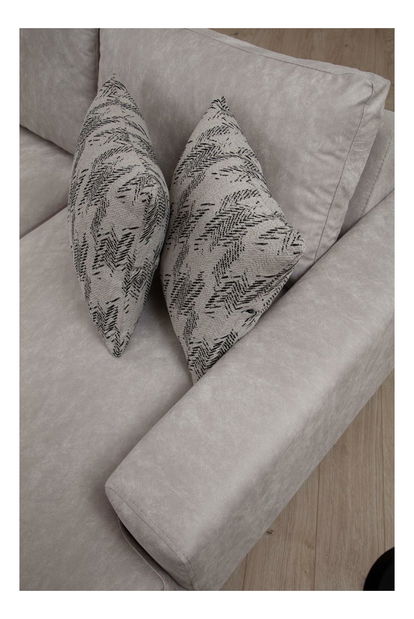 Rohová sedačka U Portobeno 2 (béžová + černá)