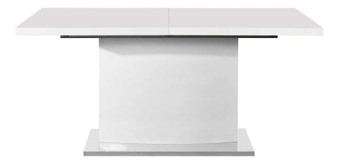 Rozkládací jídelní stůl Korti (lesk bílý) *výprodej