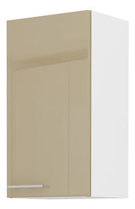 Horní kuchyňská skříňka Lavera 40 G 72 1F (bílá + lesk cappucino)