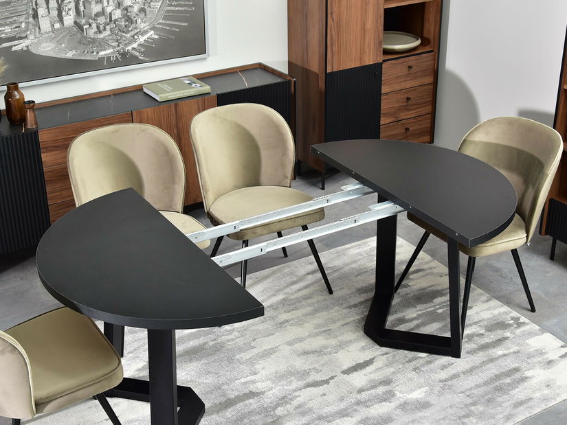 Jídelní stůl Aceptar (černá + krémová)