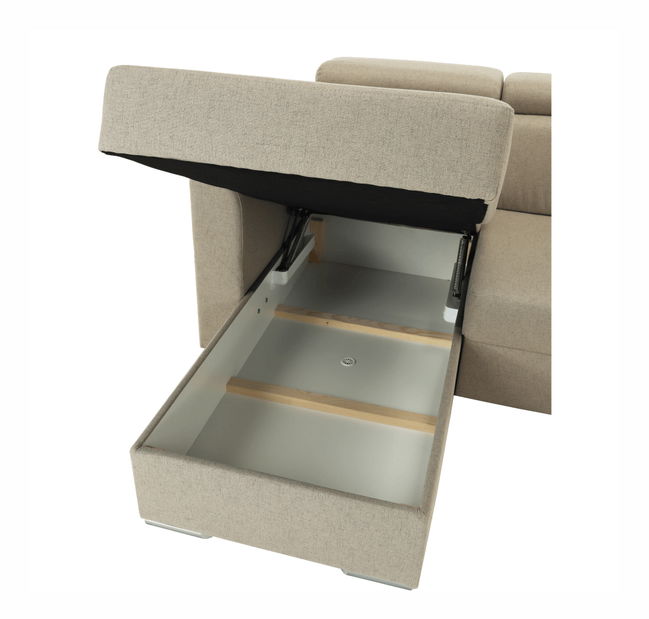 Rohová sedací souprava U Maidstone (béžová) (P)