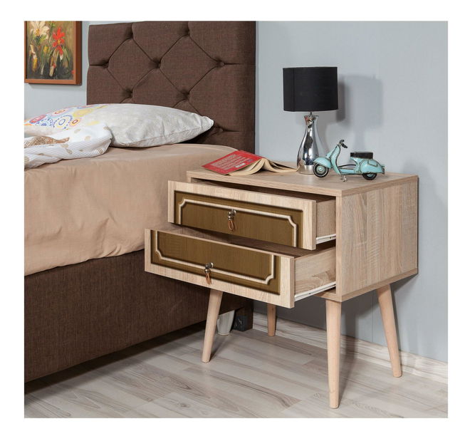 Noční stolek Sopatu 12 (dub sonoma)