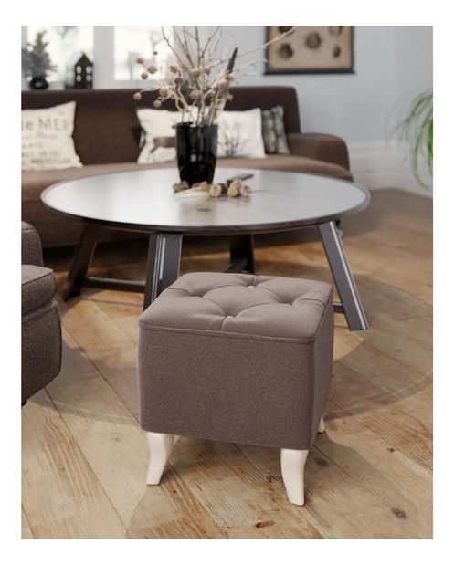 Taburet Utopie T (tmavě hnědá)