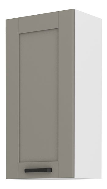 Horní kuchyňská skříňka Lucid 45 G 90 1F (claygrey + bílá)