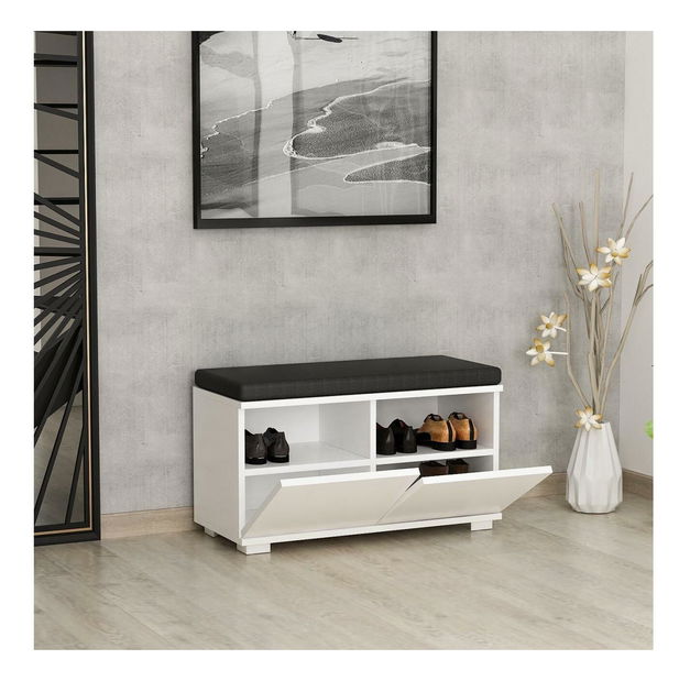 Botník (skříňka na boty) Vabite 2 (bílá)