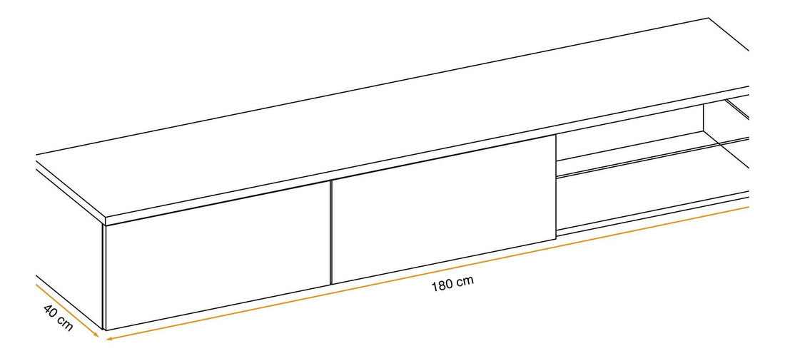 Tv stolek/skříňka Dalton (antracit + dub flagstaff)