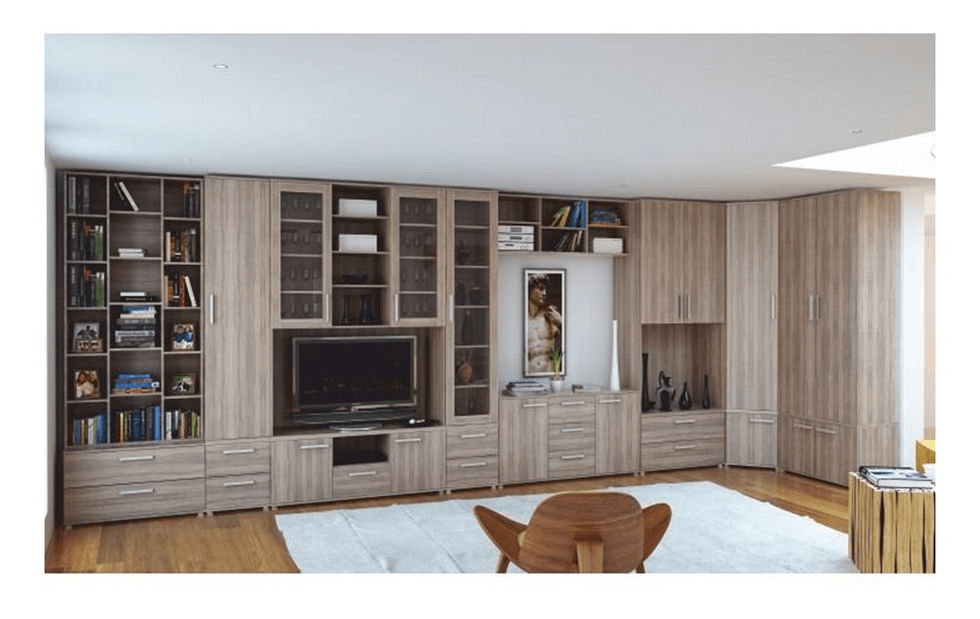 Rohová policová skříň) Gleo Typ 15