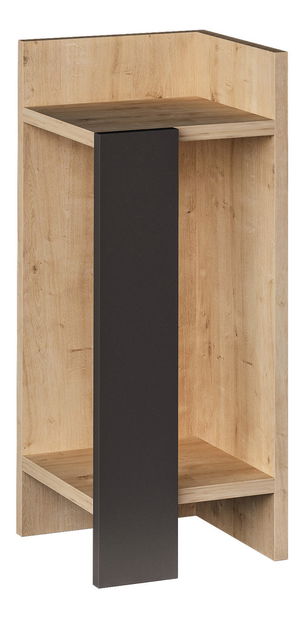 Noční stolek Emre (dub + antracit) (P)