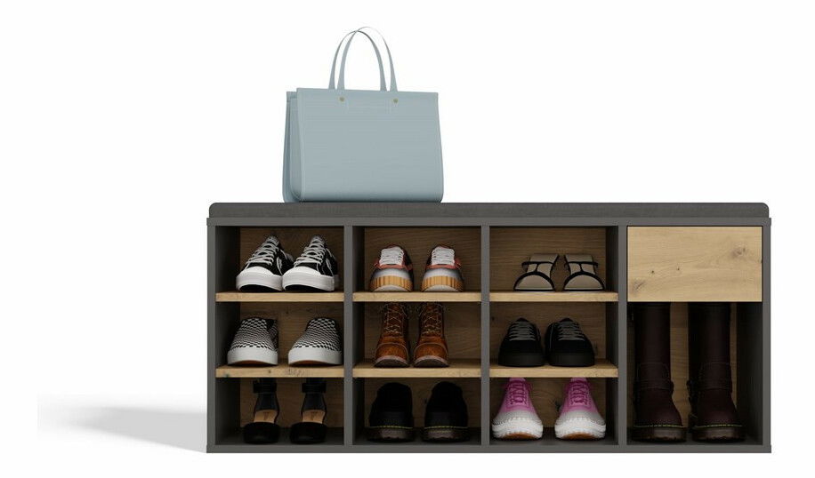 Botník Telos 1 (antracit + dub artisan)