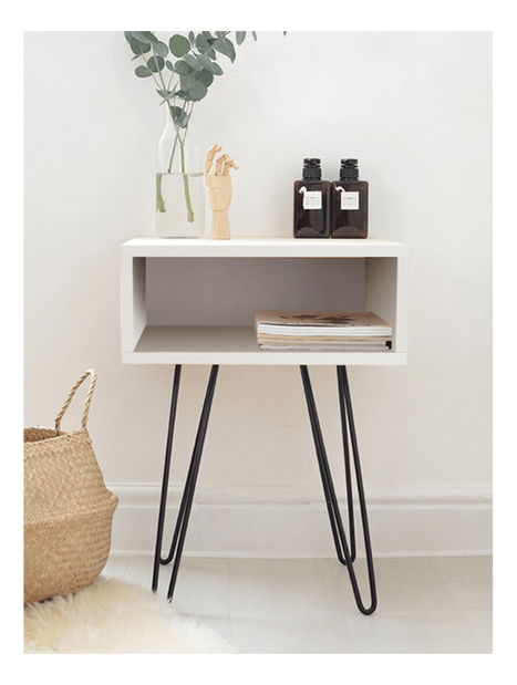 Noční stolek Hamil (bílá)