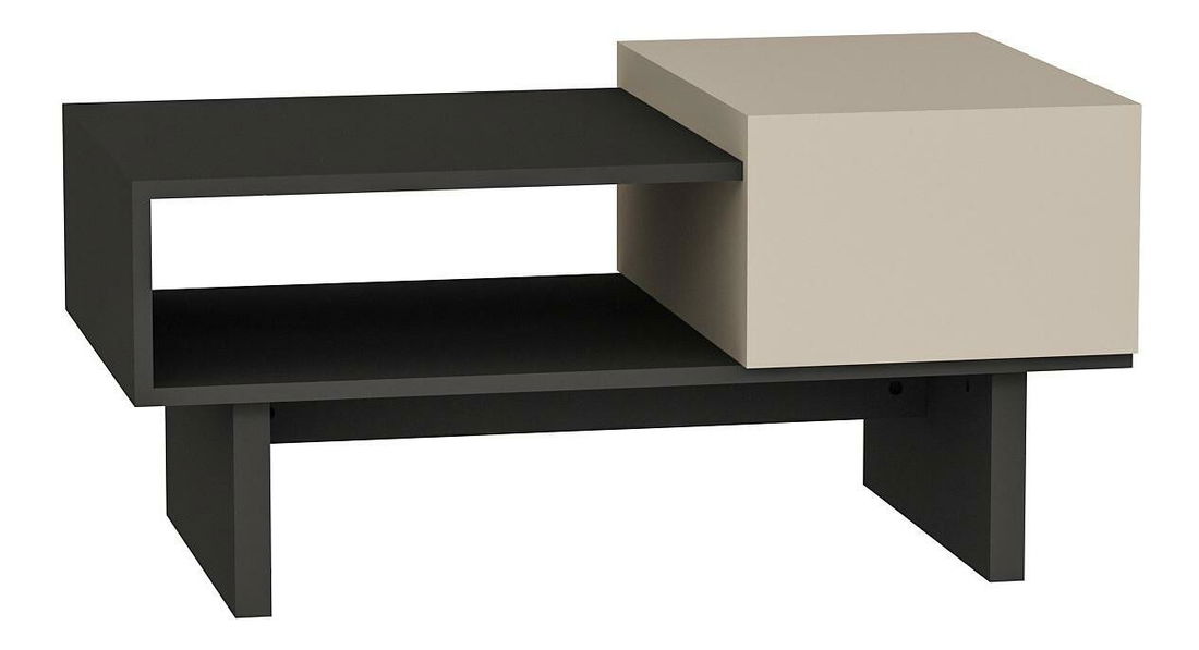Konferenční stolek Medude 2 (béžová + antracit)