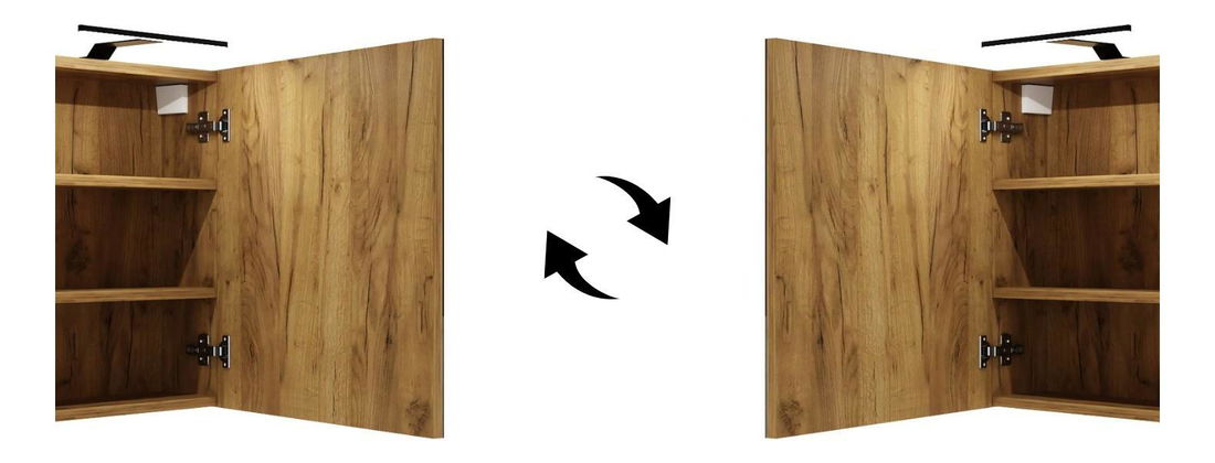 Závěsná koupelnová skříňka Valiant 40 (craft zlatý)