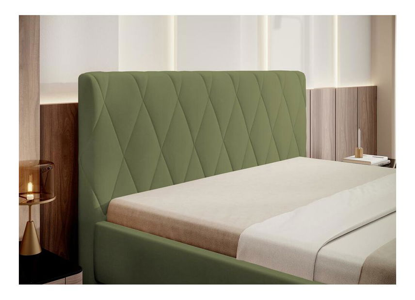 Manželská postel 180 cm Tikka olivová0 (olivová + zlatá)