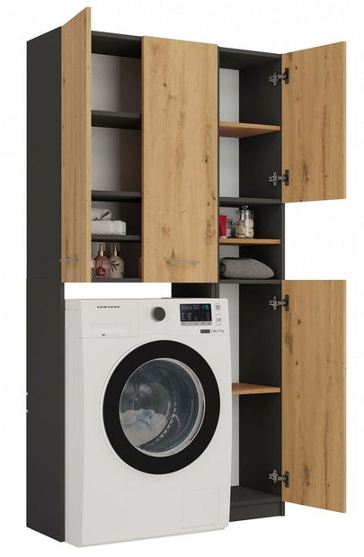 Koupelnová sestava Molinos 2 (antracit + dub artisan)