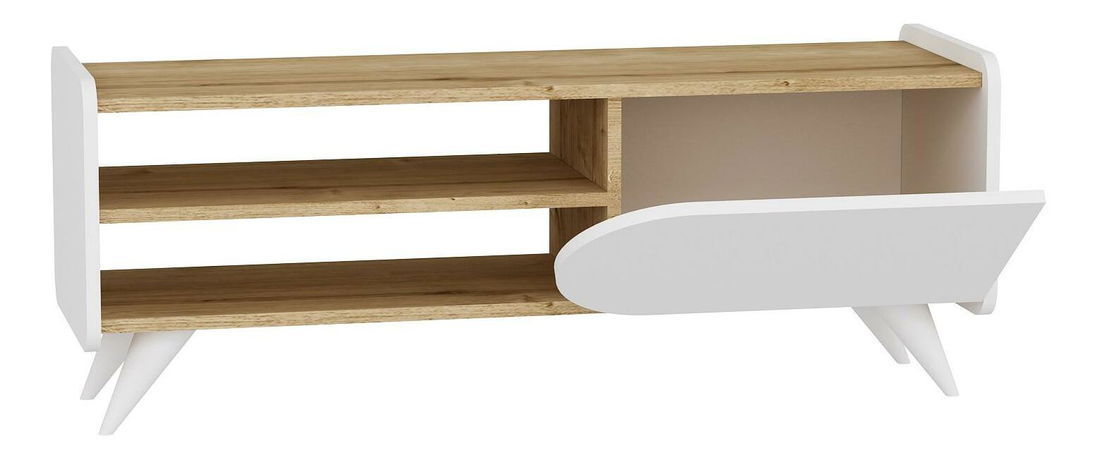 TV stolek/skříňka Kakulu 2 (dub safírový + bílá)