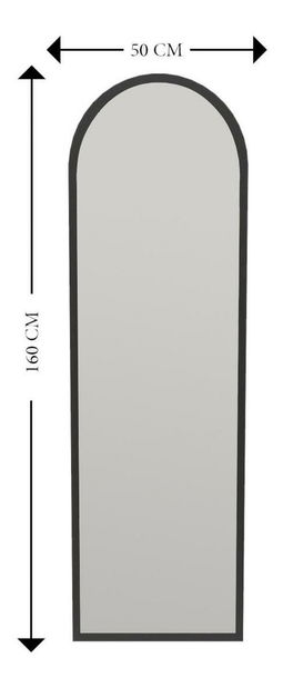 Stojanové zrcadlo Emelia (černá)