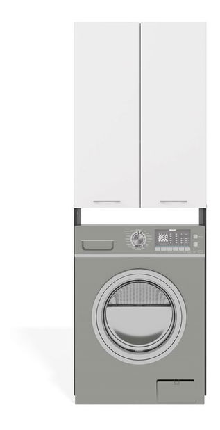 Skříňka nad pračku Perdieron 2 (antracit + bílá)