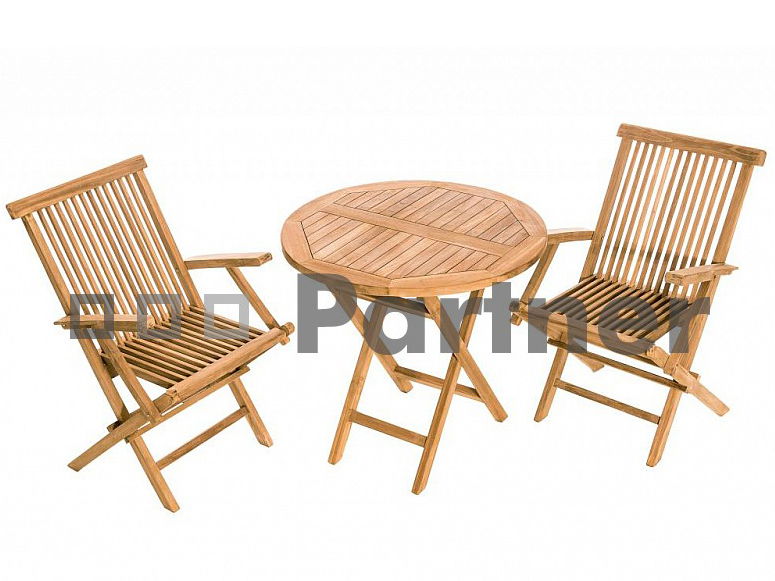 Zahradní sestava Ivory balcony 1+2 (Teak) *polštářky zad ZDARMA