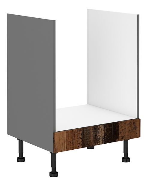 Dolní kuchyňská skříňka na rúru Oldie 60 D GAZ BB (Antracit + Old style)