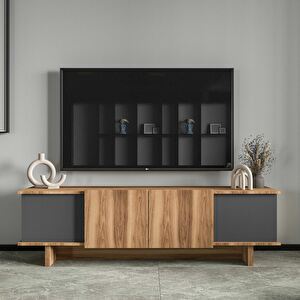 TV stolek/skříňka Didus (antracit + ořech)