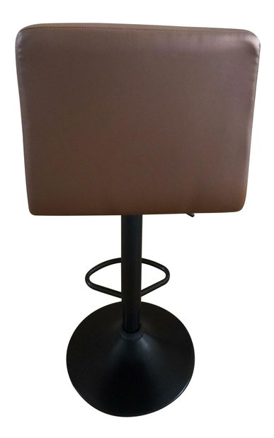 Barová židle Seley (ekokůže hnědá + černá)