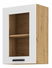 Horní kuchyňská skříňka Lucid 40 GS 72 1F (dub artisan + bílá)