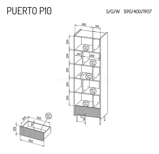 Nábytek do kanceláře Presuntos 1 (černá)
