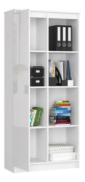 Regál Rehana II (bílá + bílý lesk)