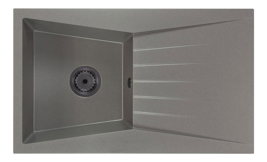 Kuchyňský dřez Ragod (šedá) (s 1 otvorem pro baterii) (P)