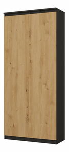 Policová skříň Respeto 1 (antracit + dub artisan)