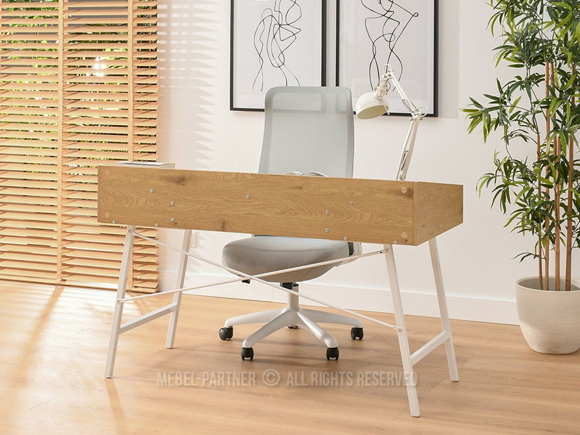 PC stolek Esko (dub + bílá)