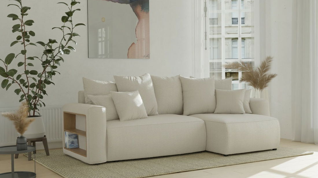 Rohová sedačka Solina (béžová) (P)