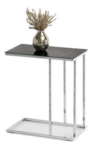 Konferenční stolek Vasho (černá + chromová)