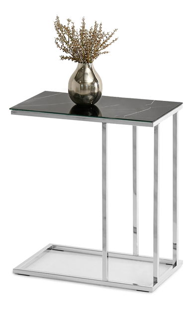 Konferenční stolek Vasho (černá + chromová)