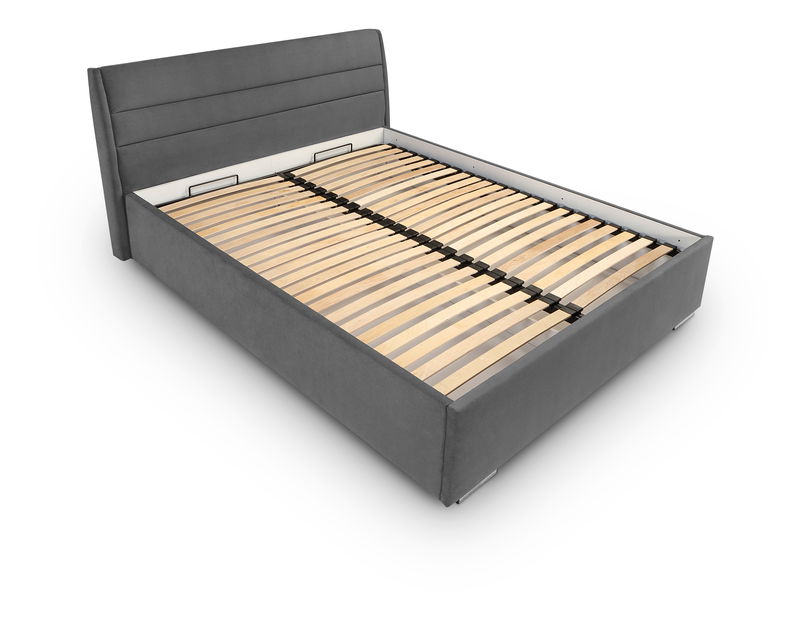 Manželská postel 140 cm BRW Sandra Futon (hnědá)