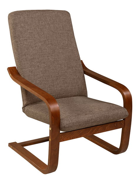 Křeslo BRW Ania ES (hnědá)